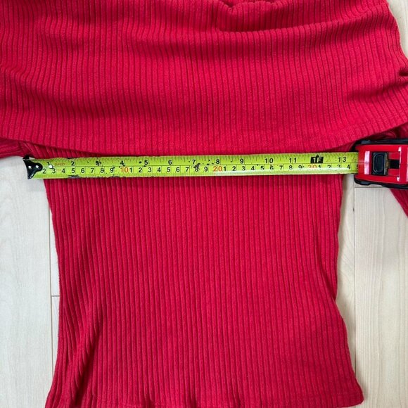 Urban Outfitters Off-Shoulder Ribbed Top – Size L (Fits M) - Picture 2 of 8
